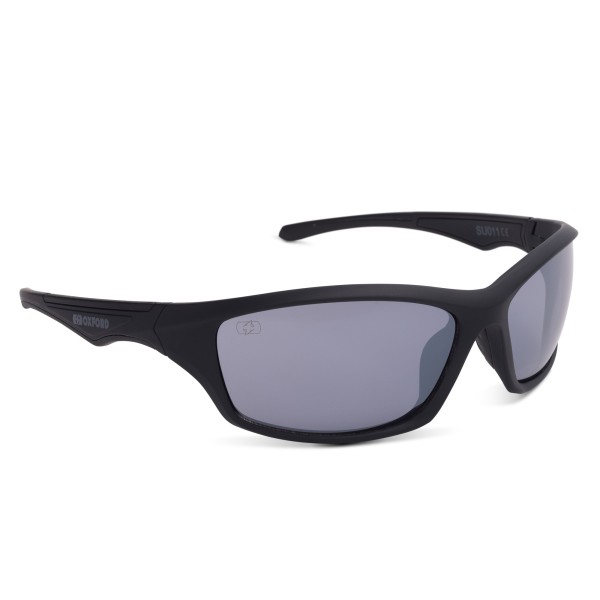 Oxford  Oxford Camino Black Frame Silver Mirror Lens Sunglasses